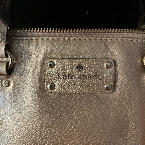 EUC Kate Spade Wellesley Rachelle Gold Leather Handbag - Picture 4 of 16